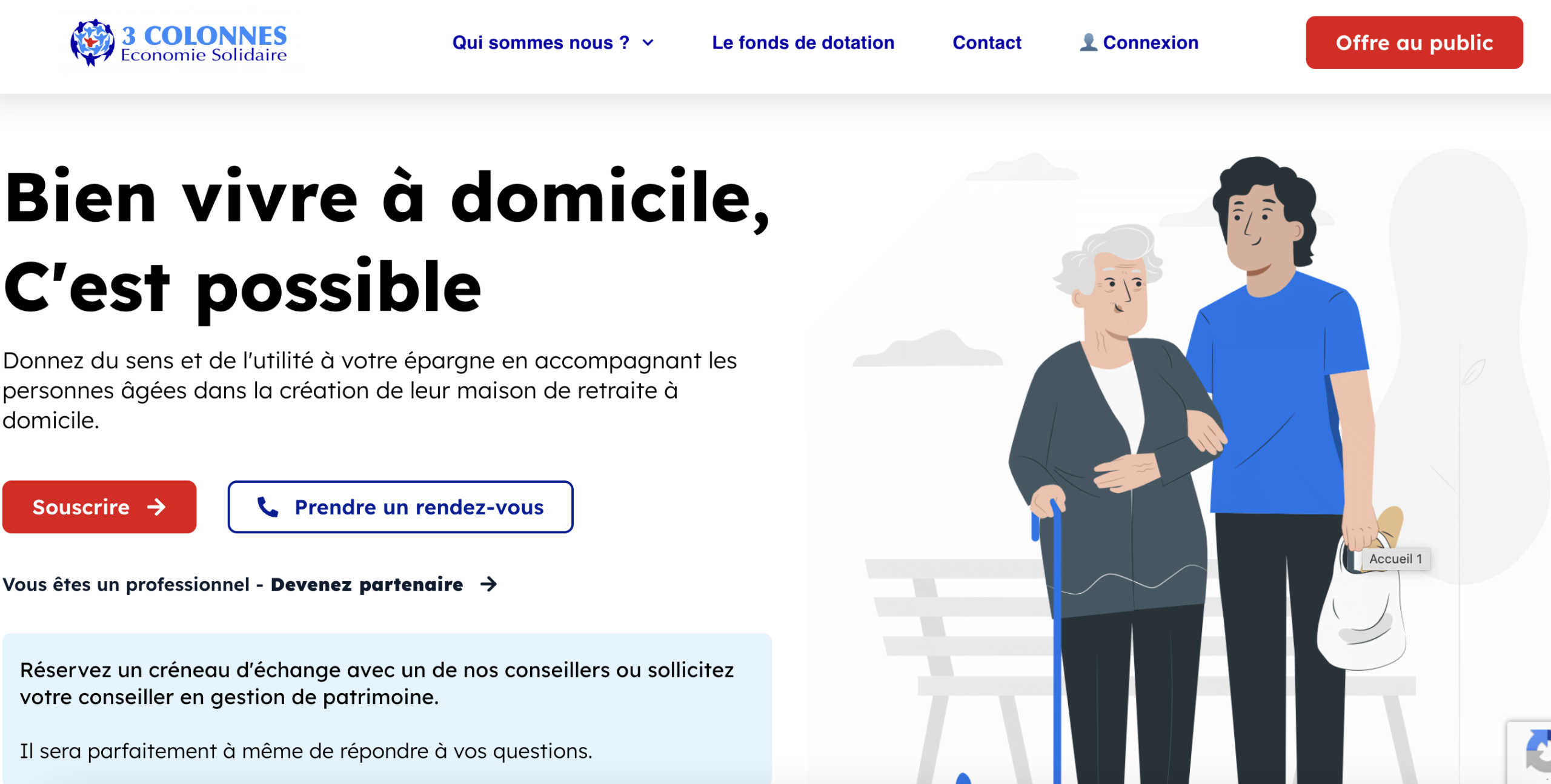 viager solidaire 3 colonnes